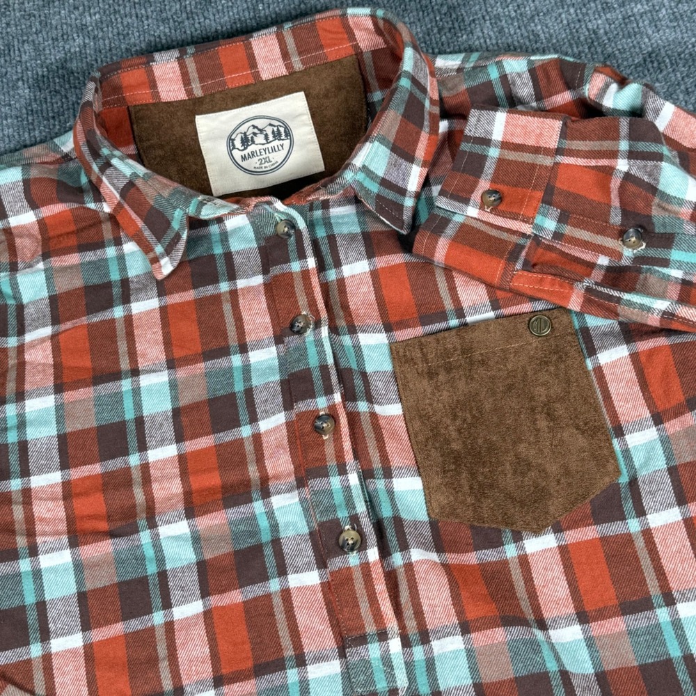 Marleylilly Flannel Shirt Dress 2xl Tie Waist Fall Fashion‎ Western Country Chic
